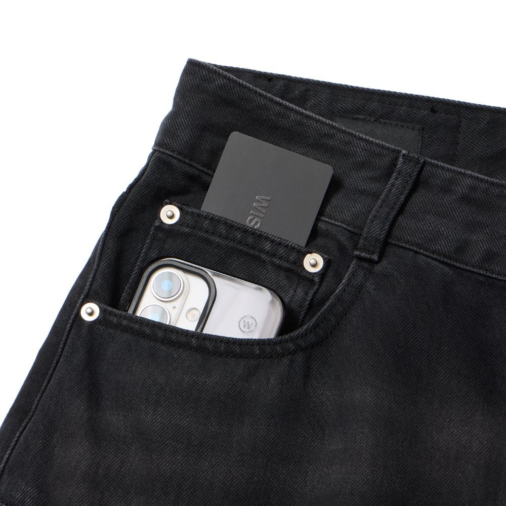 水洗丹寧長褲 VINTAGE LOOSE STRAIGHT JEANS
