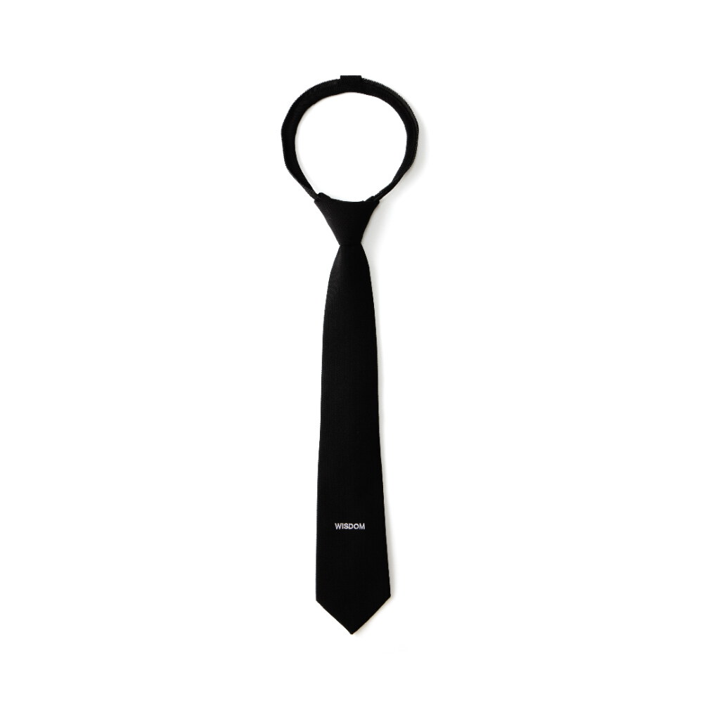 領帶 LOGO EMBROIDERY ZIPPER TIE