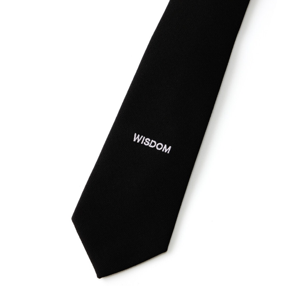領帶 LOGO EMBROIDERY ZIPPER TIE