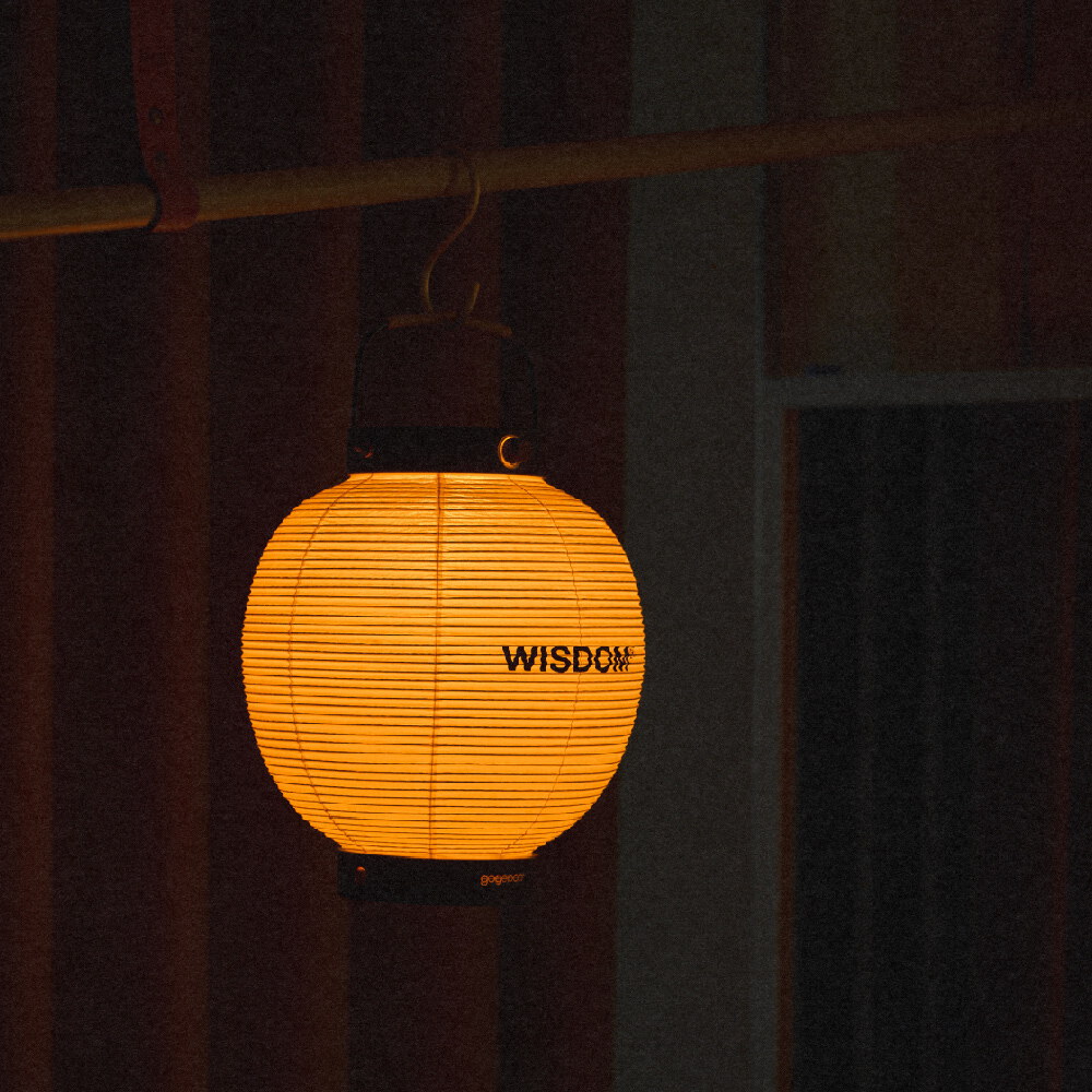 WISDOM x goyemon ANCOH 充電式和紙燈籠 (含支架)