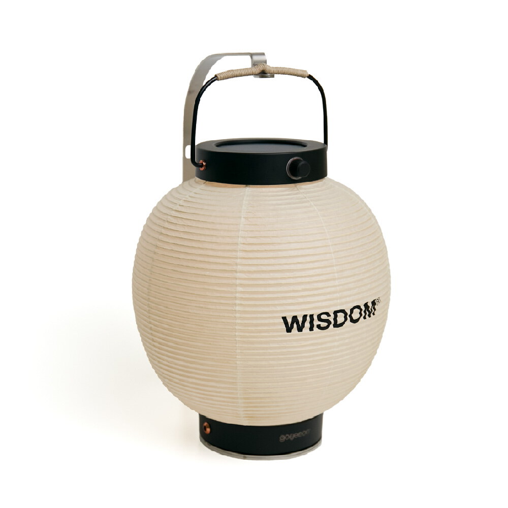 WISDOM x goyemon ANCOH 充電式和紙燈籠 (含支架)
