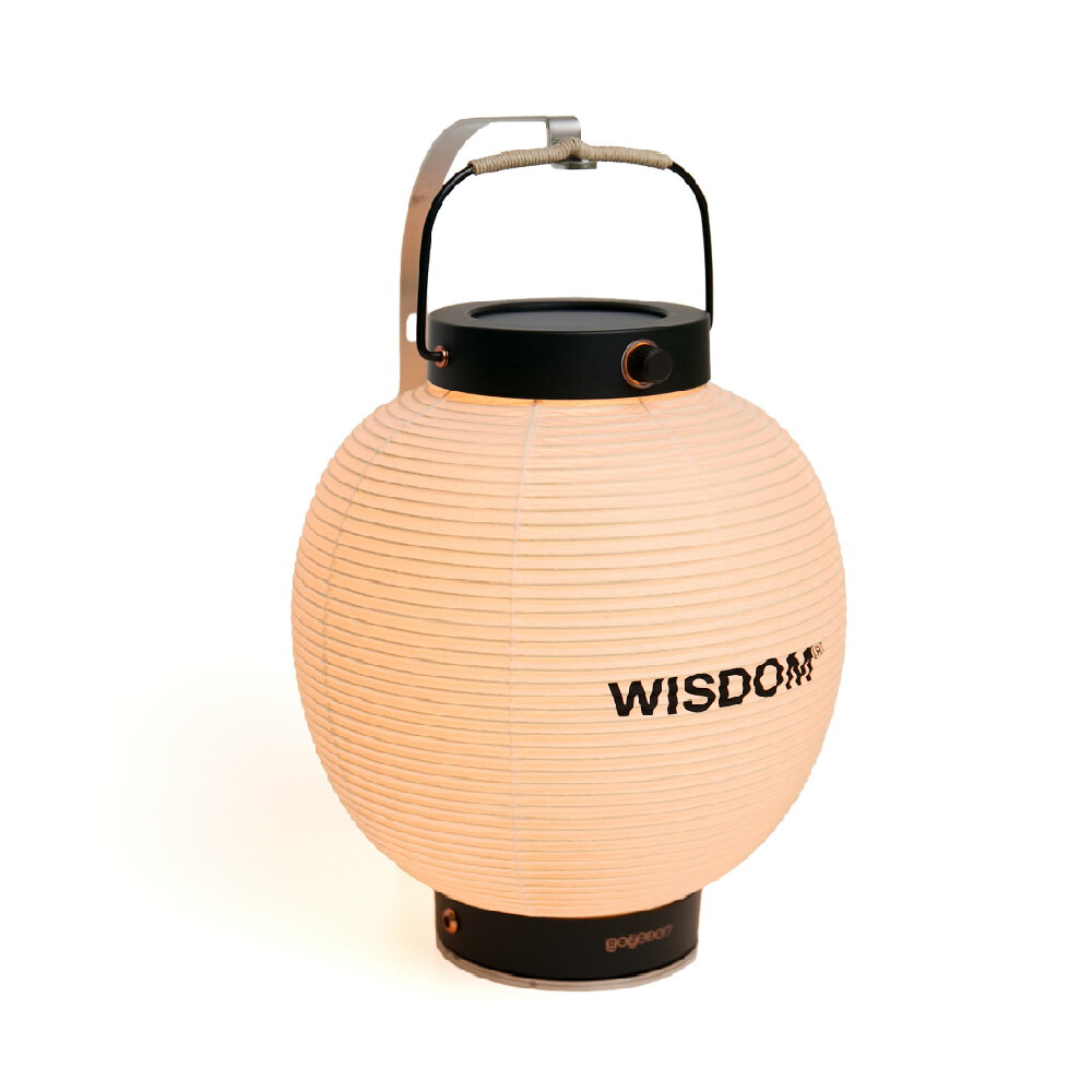 WISDOM x goyemon ANCOH 充電式和紙燈籠 (含支架)