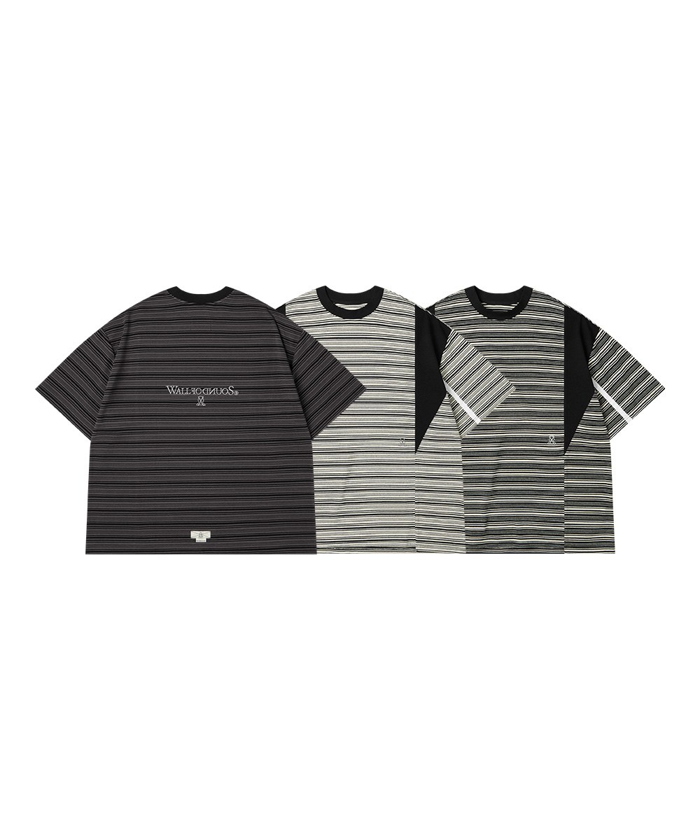 條紋上衣 6:33 MALACHITE SPLIT STRIPE TEE