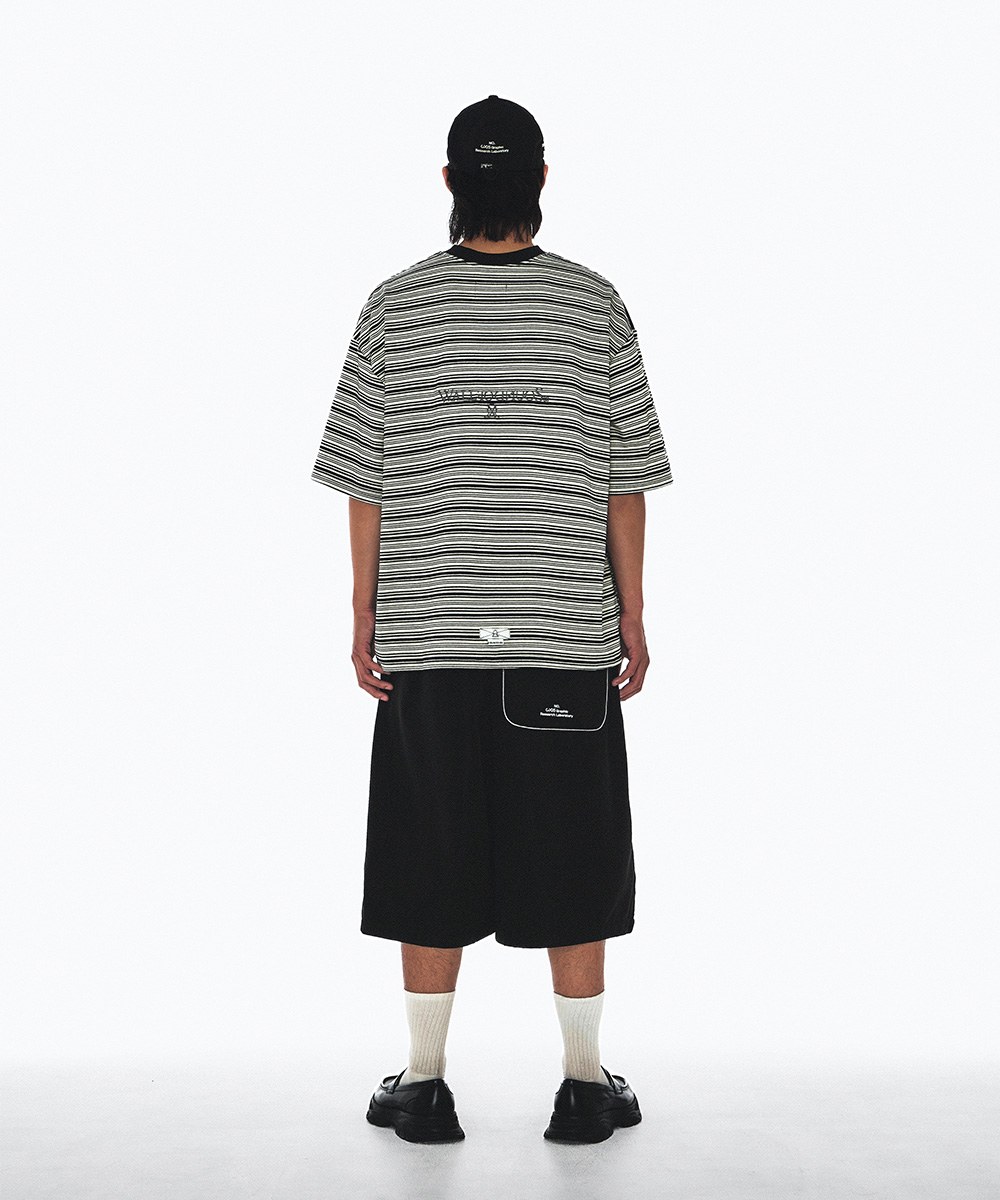 條紋上衣 6:33 MALACHITE SPLIT STRIPE TEE