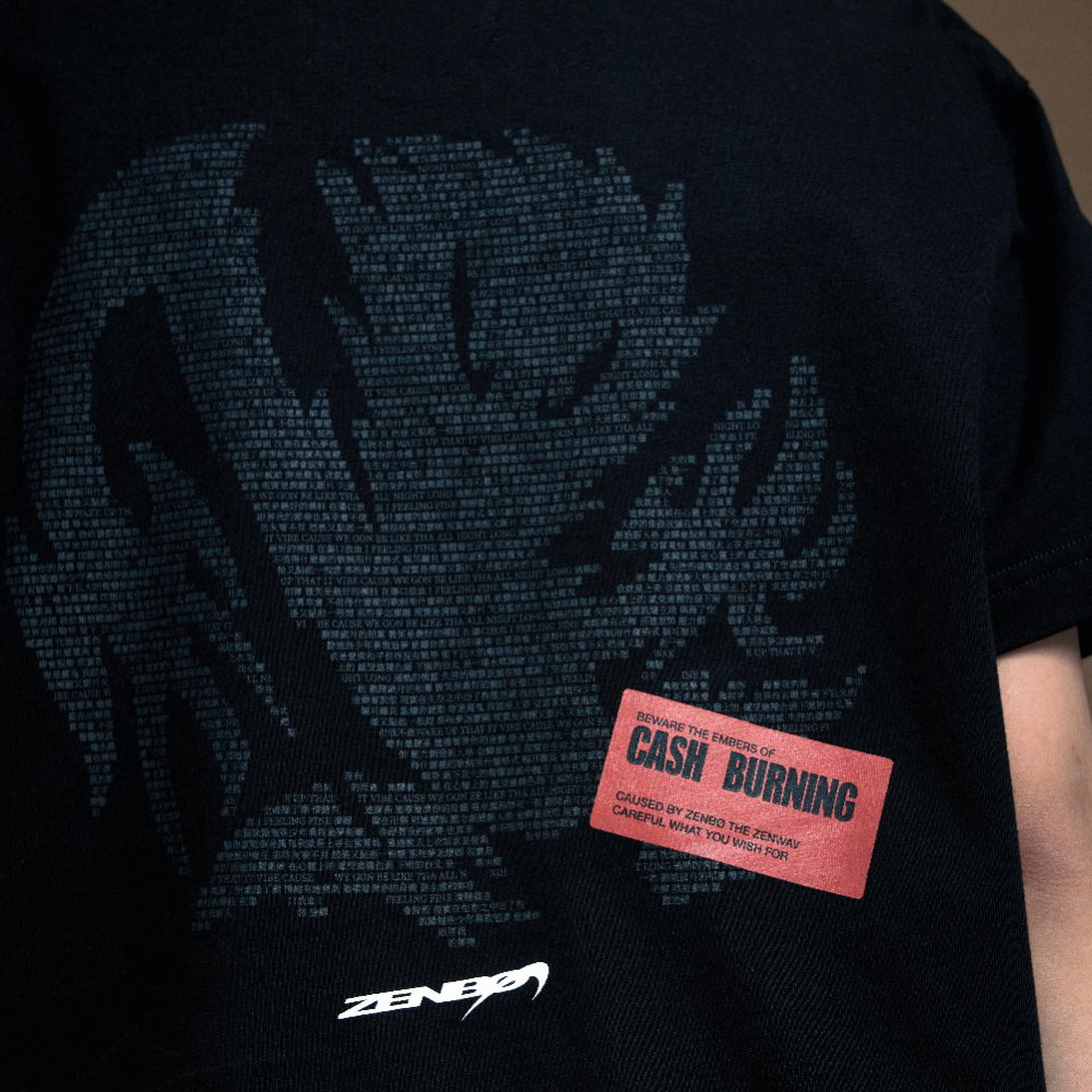 WALL OF SOUND X ZENBO 聯名圖像短TEE