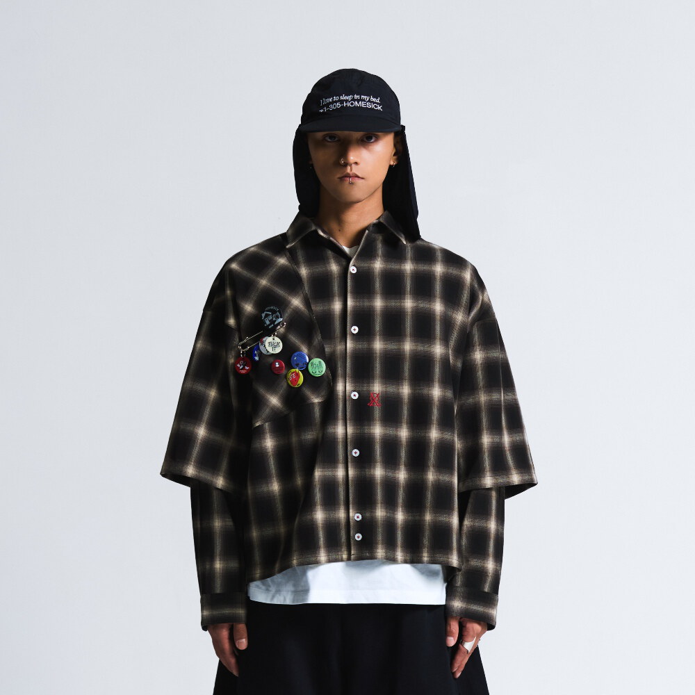 雙層袖格紋襯衫 2 10 LINOLEUM CHECK SHELTER SHIRT