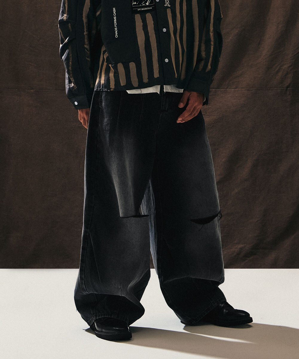 牛仔寬褲 Vampyr  Bondage Wide Denim