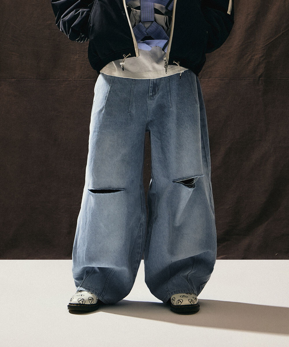 牛仔寬褲 Vampyr  Bondage Wide Denim