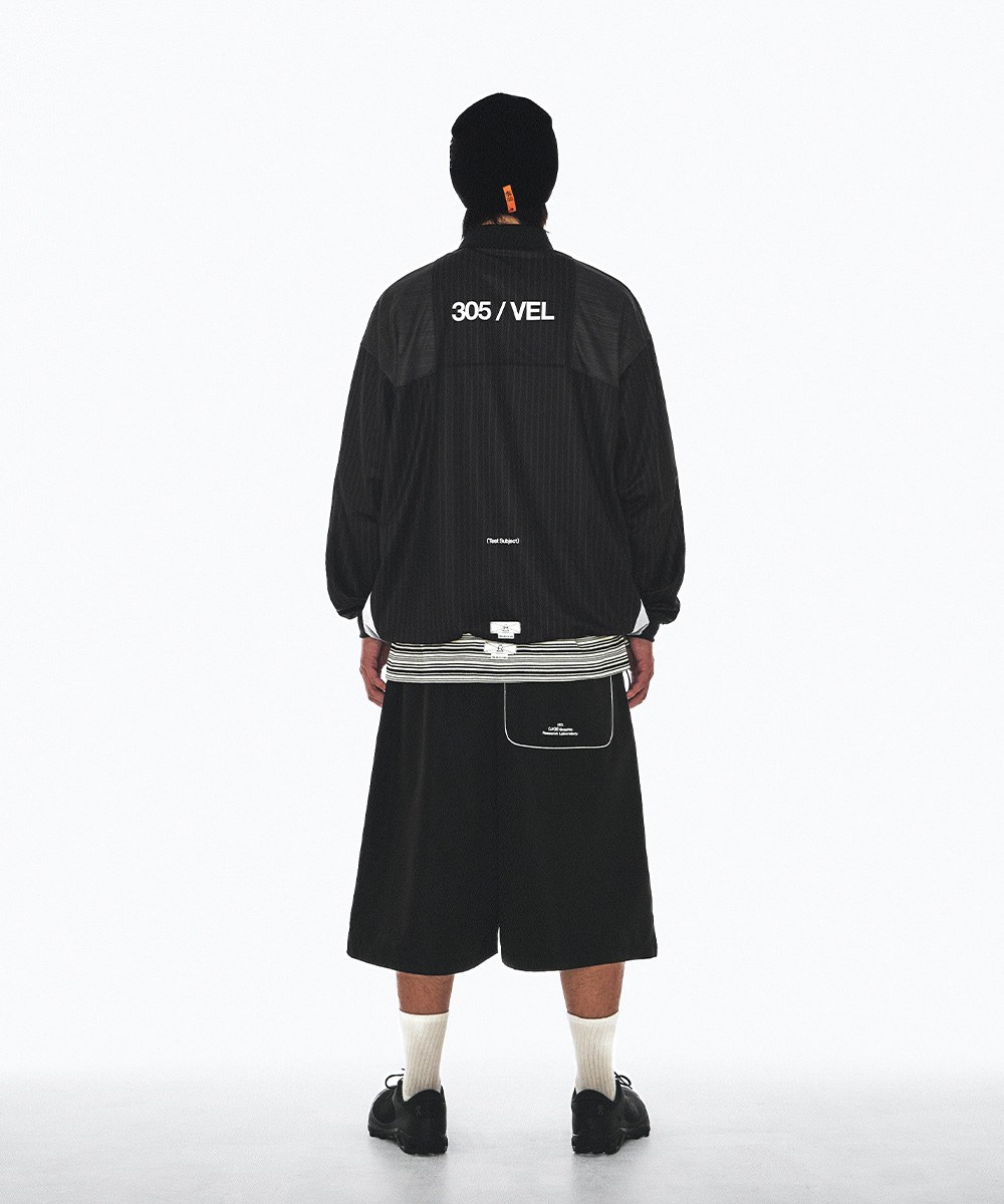 拼接七分短褲 3:20 TEENAGER TOOTH-SPLICING BAGGY SHORTS
