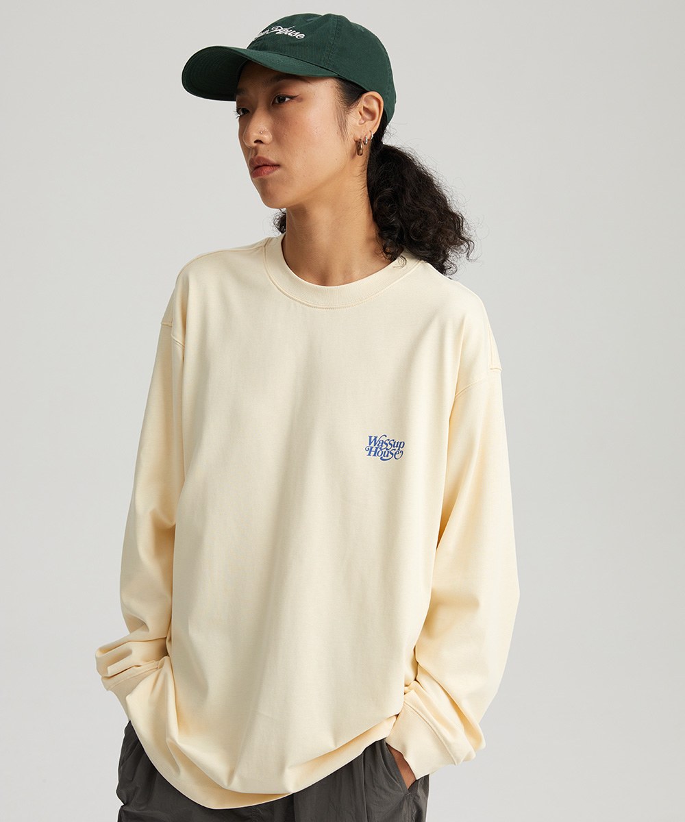 襯線字體長袖T恤 Retro Slogan Long Sleeve T-shirt