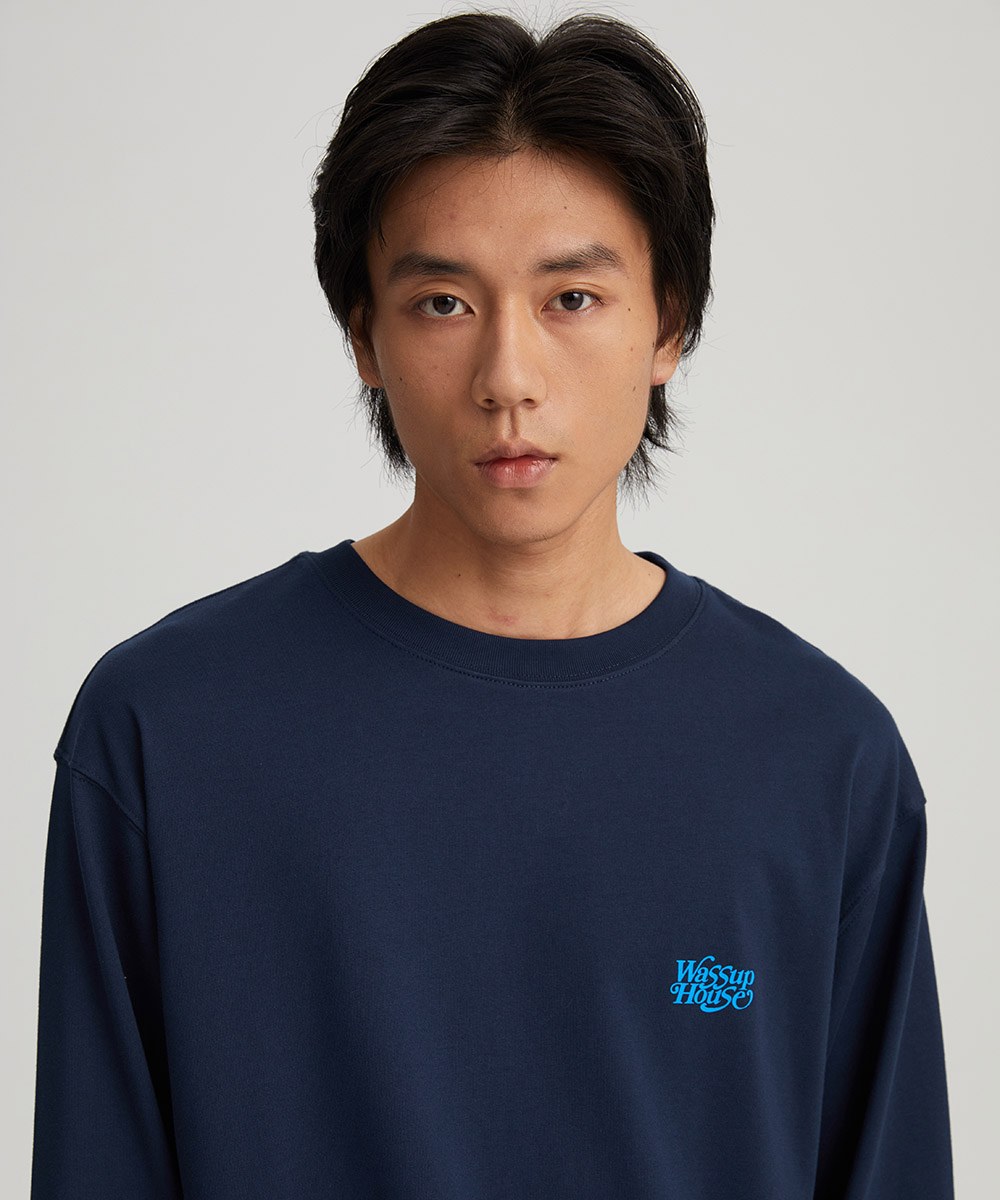 襯線字體長袖T恤 Retro Slogan Long Sleeve T-shirt