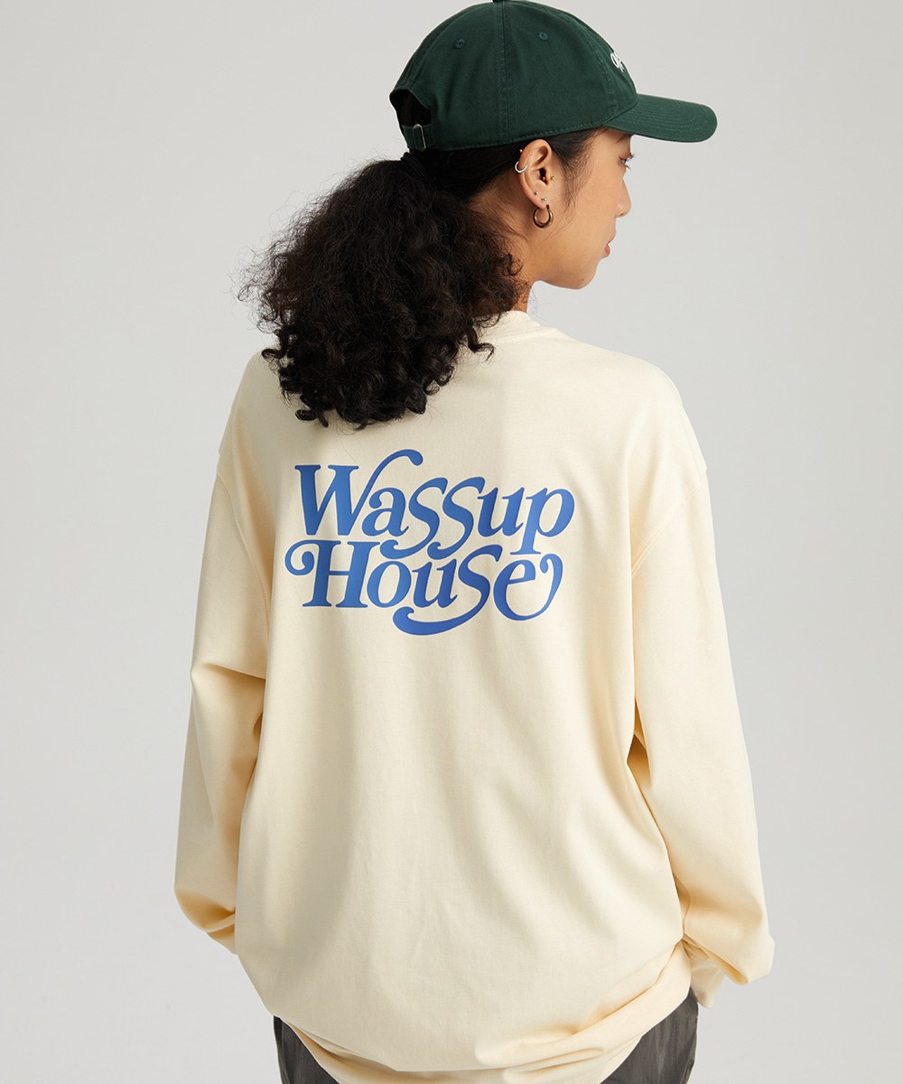 襯線字體長袖T恤 Retro Slogan Long Sleeve T-shirt