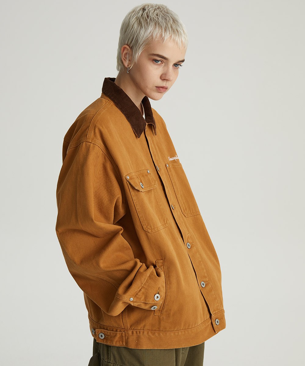 水洗做舊工裝夾克 Basic Detroit Jacket
