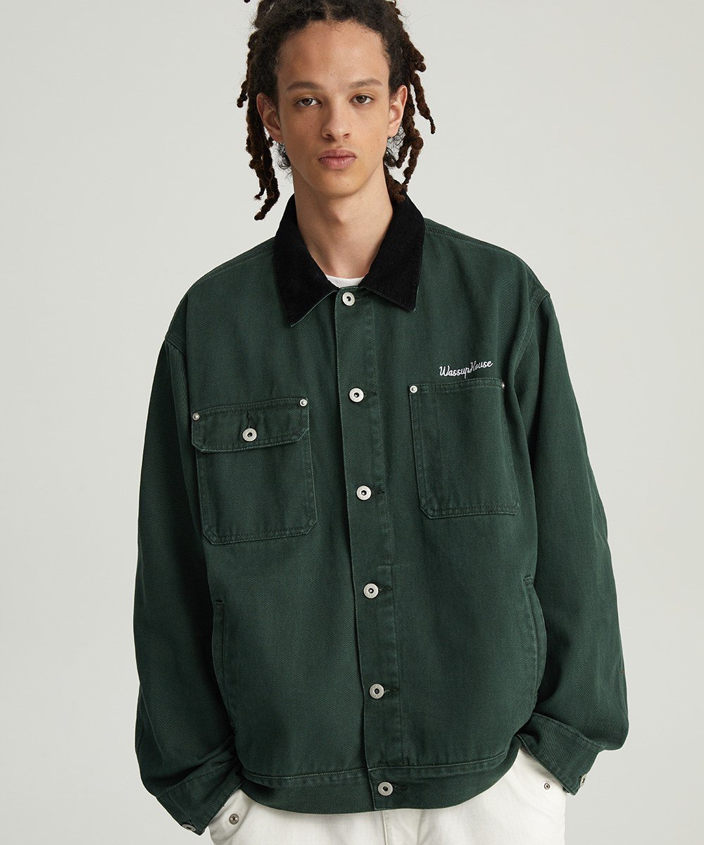 水洗做舊工裝夾克 Basic Detroit Jacket