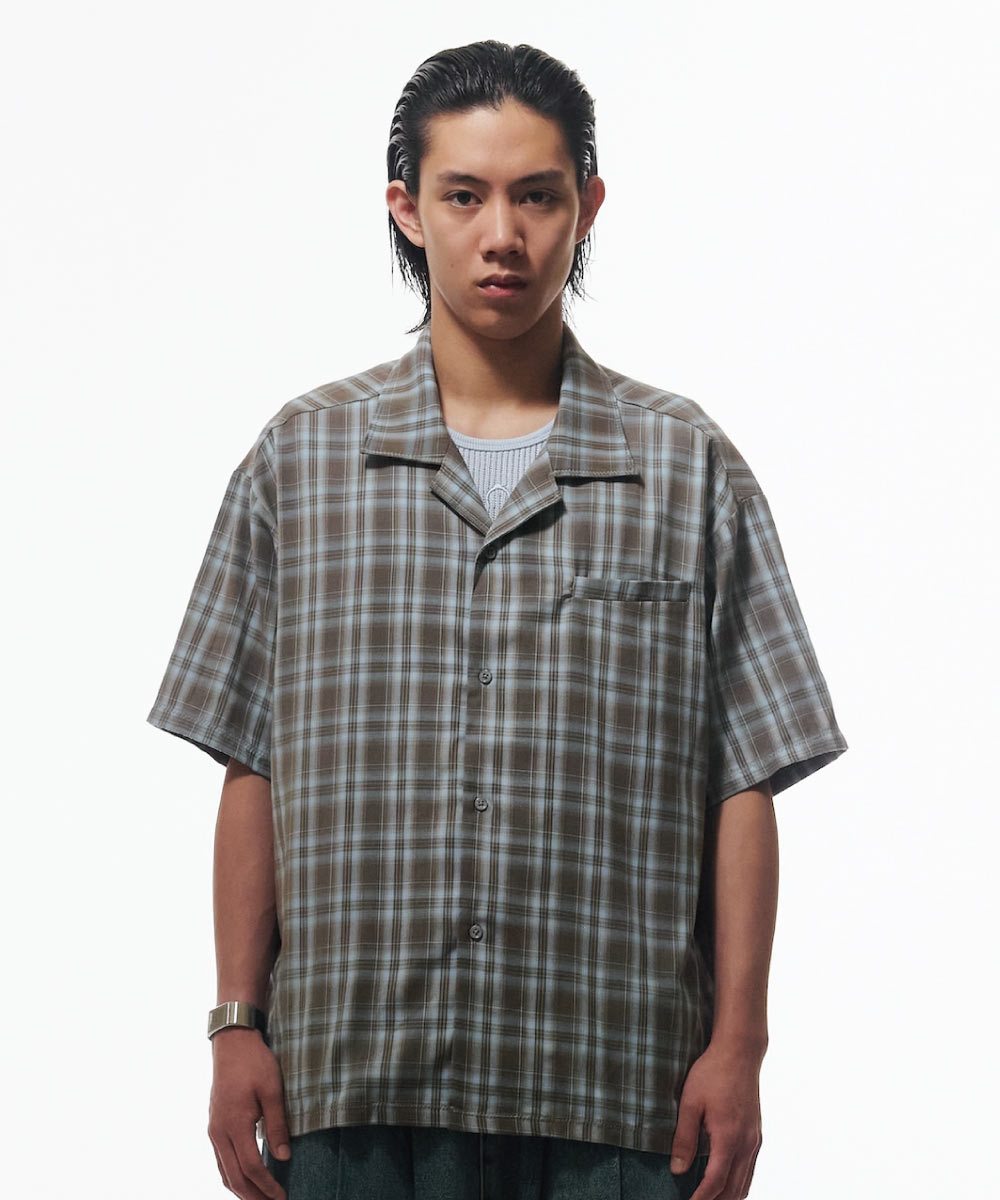 格紋短袖襯衫 Cuban Collar Shirt