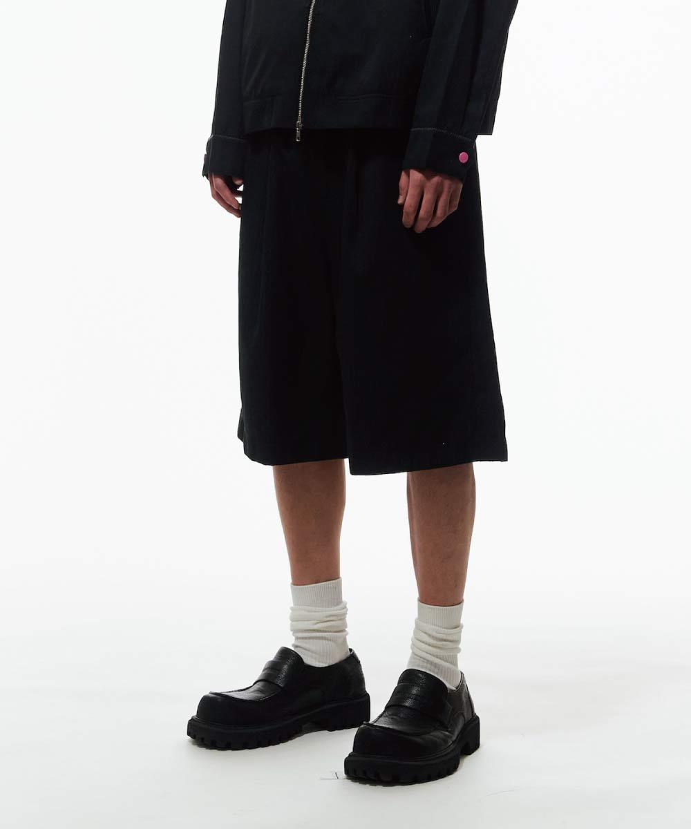 條紋七分褲 Jorts
