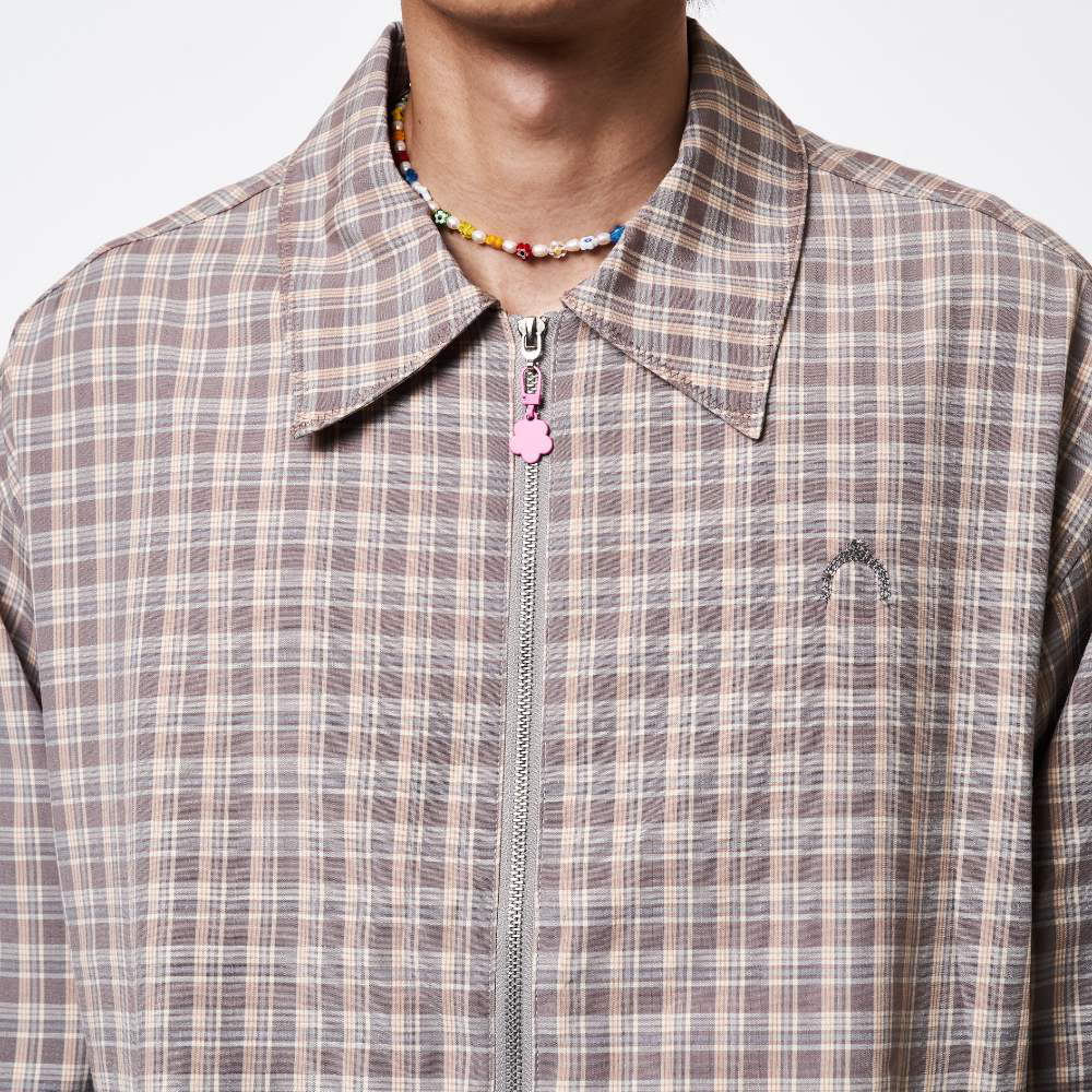 格紋拉鍊外套 PLAID ZIP JACKET