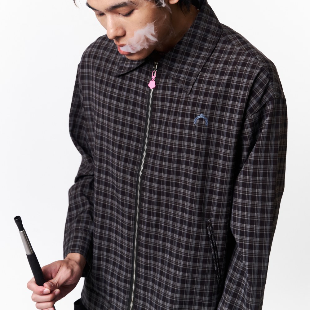 格紋拉鍊外套 PLAID ZIP JACKET