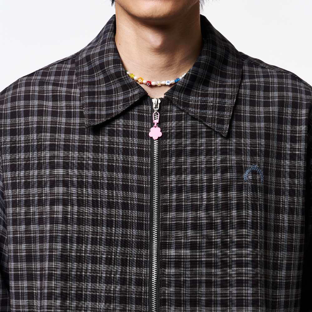 格紋拉鍊外套 PLAID ZIP JACKET