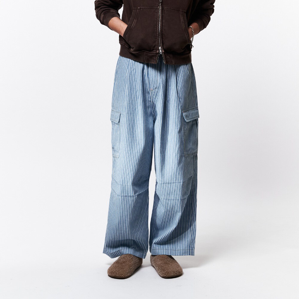 條紋工裝褲 STRIPED CARGO PANTS
