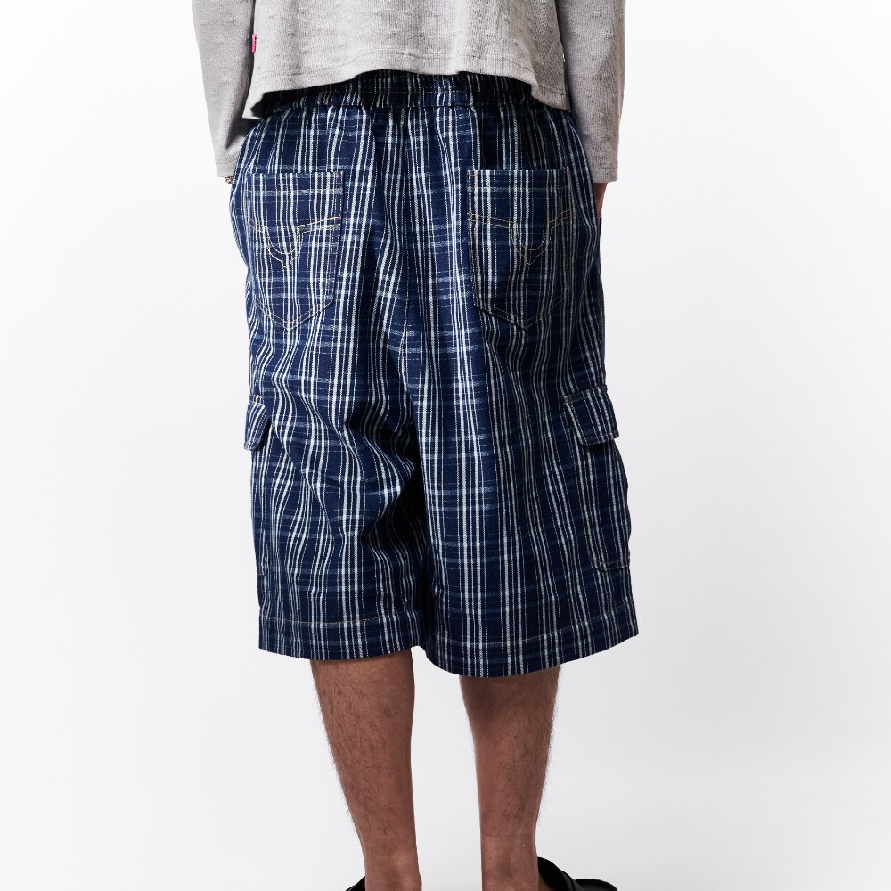 格紋牛仔短褲 PLAID JORTS