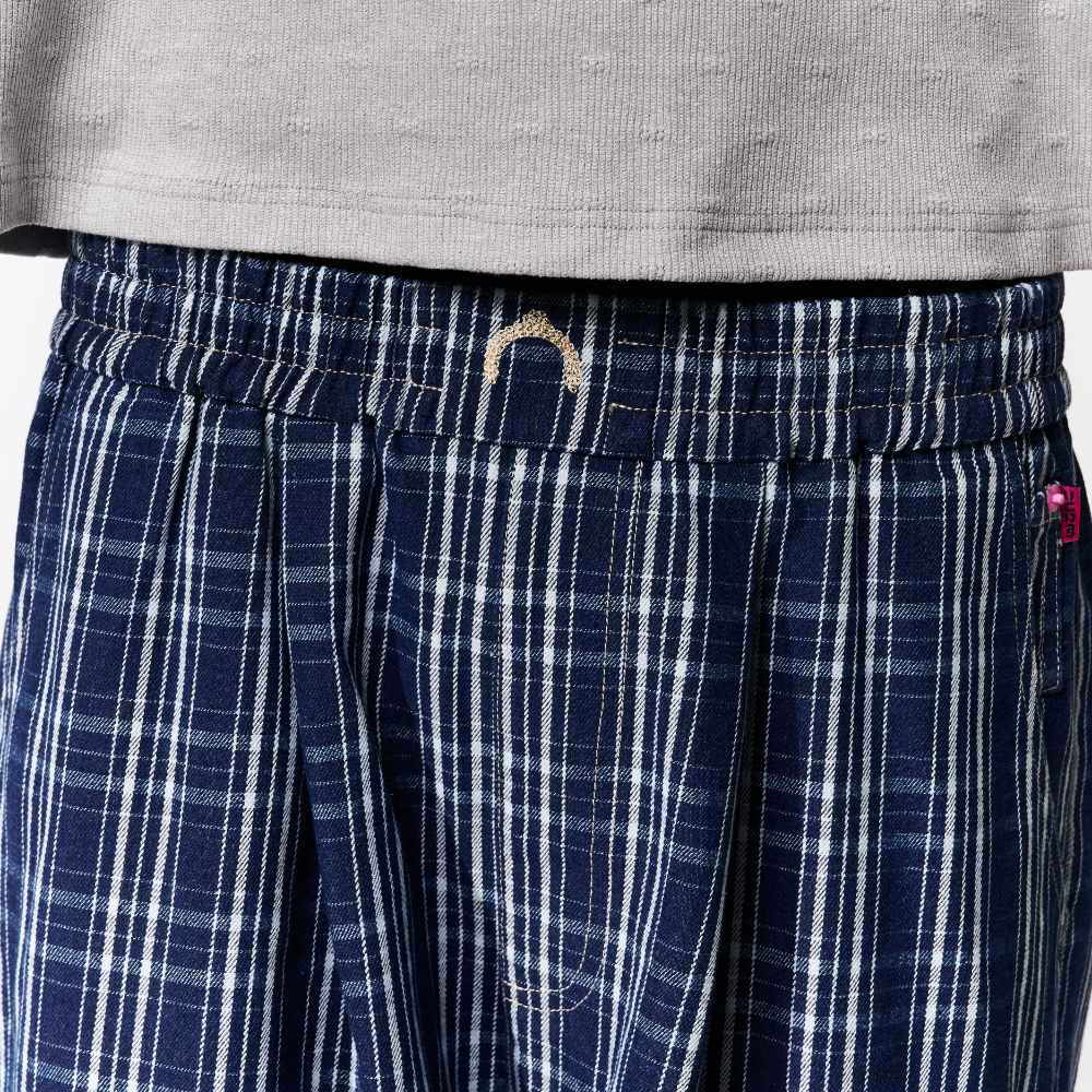 格紋牛仔短褲 PLAID JORTS