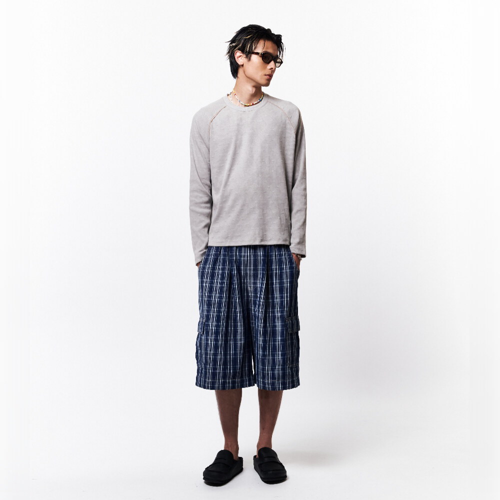 格紋牛仔短褲 PLAID JORTS
