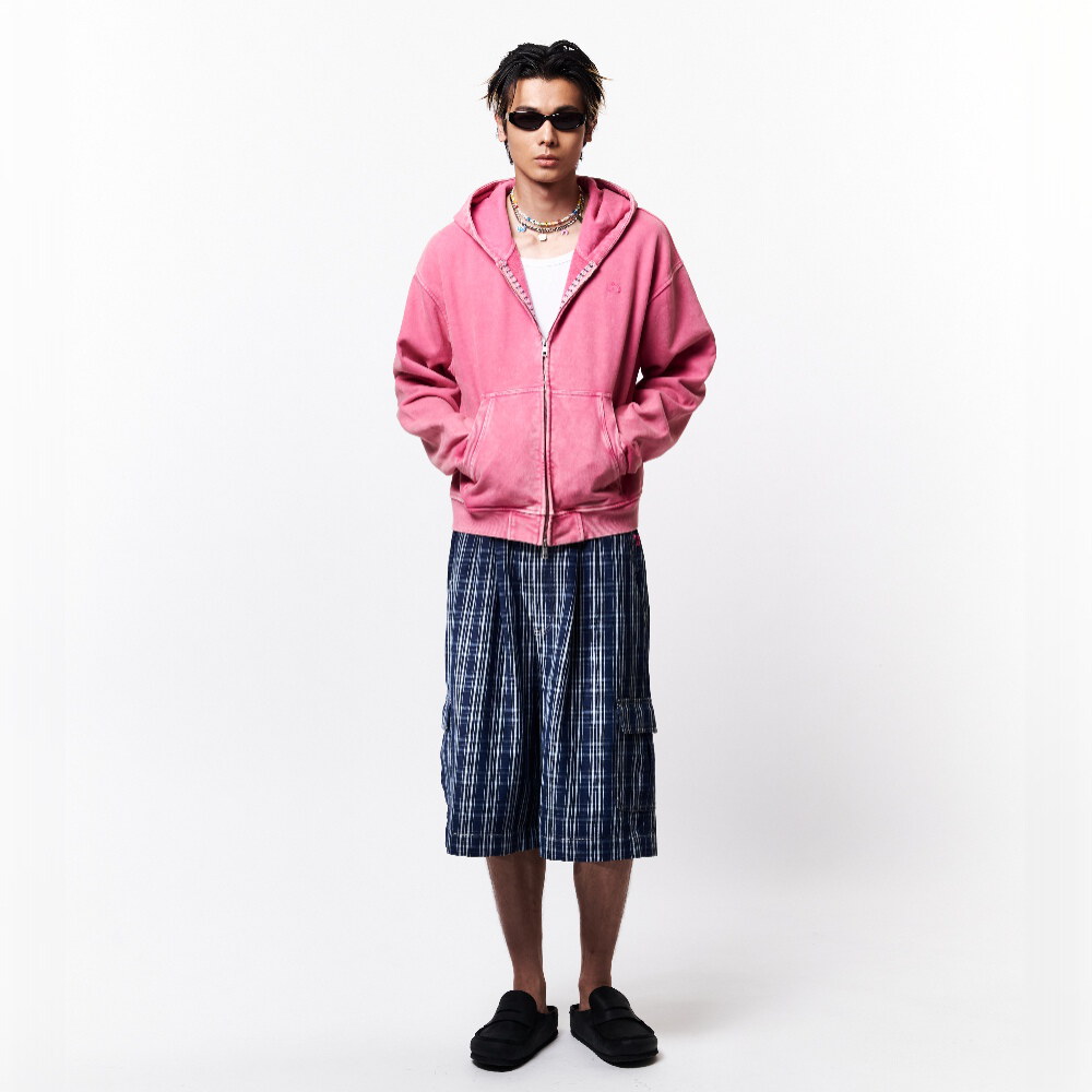格紋牛仔短褲 PLAID JORTS
