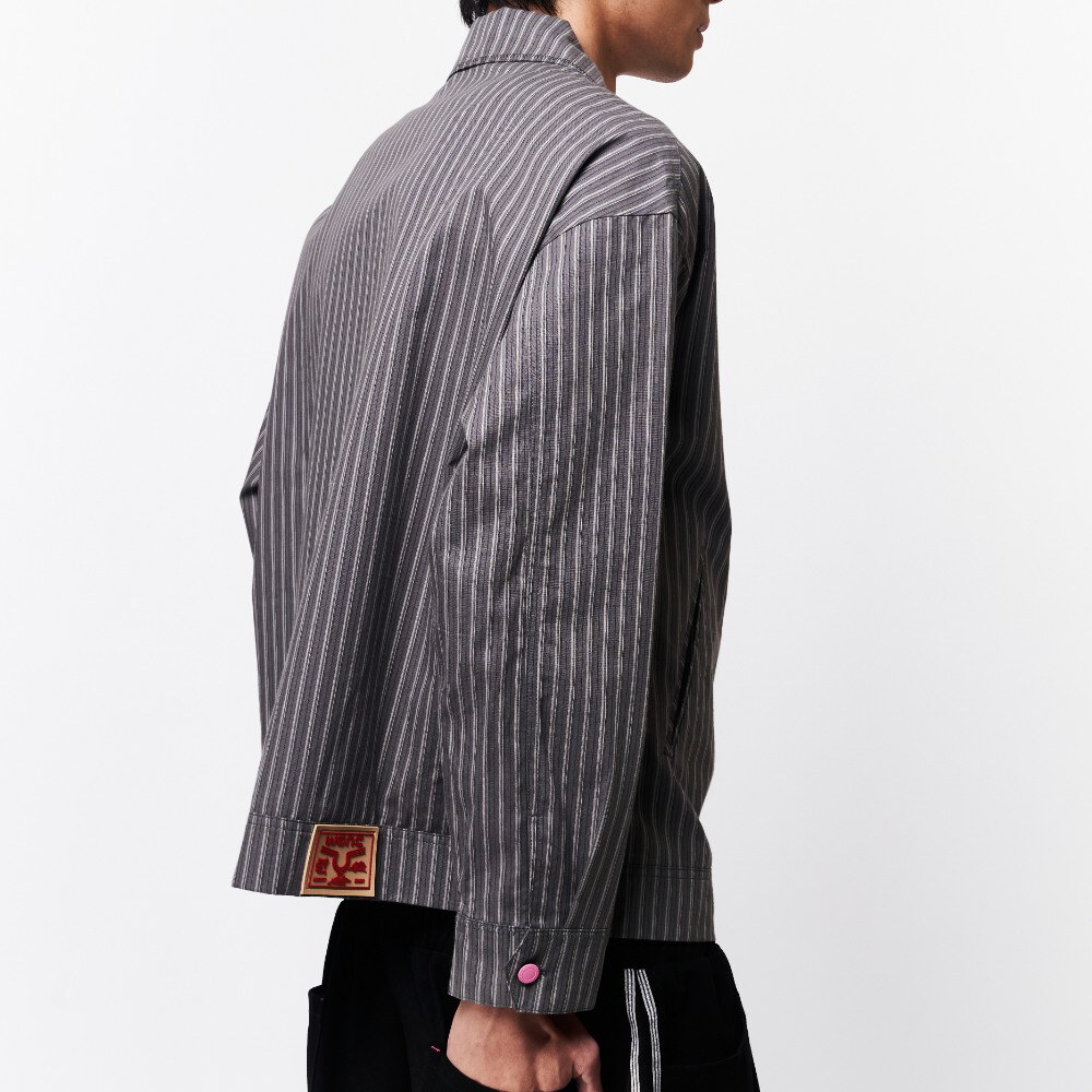 條紋拉鍊外套 STRIPED ZIP JACKET