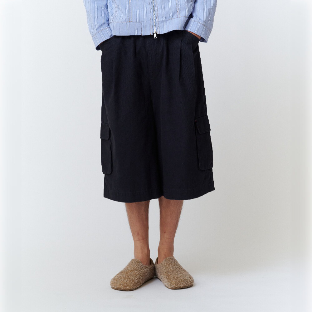 打褶七分褲 WORK JORTS