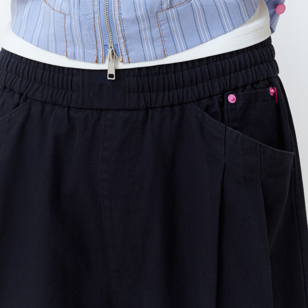 打褶七分褲 WORK JORTS