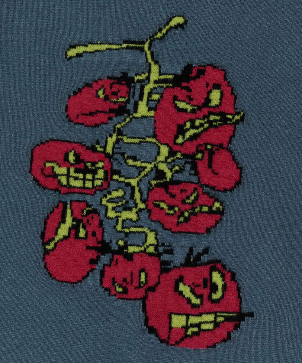 圖像上衣 Cherry Tomatoes Graphic Knit Pullover