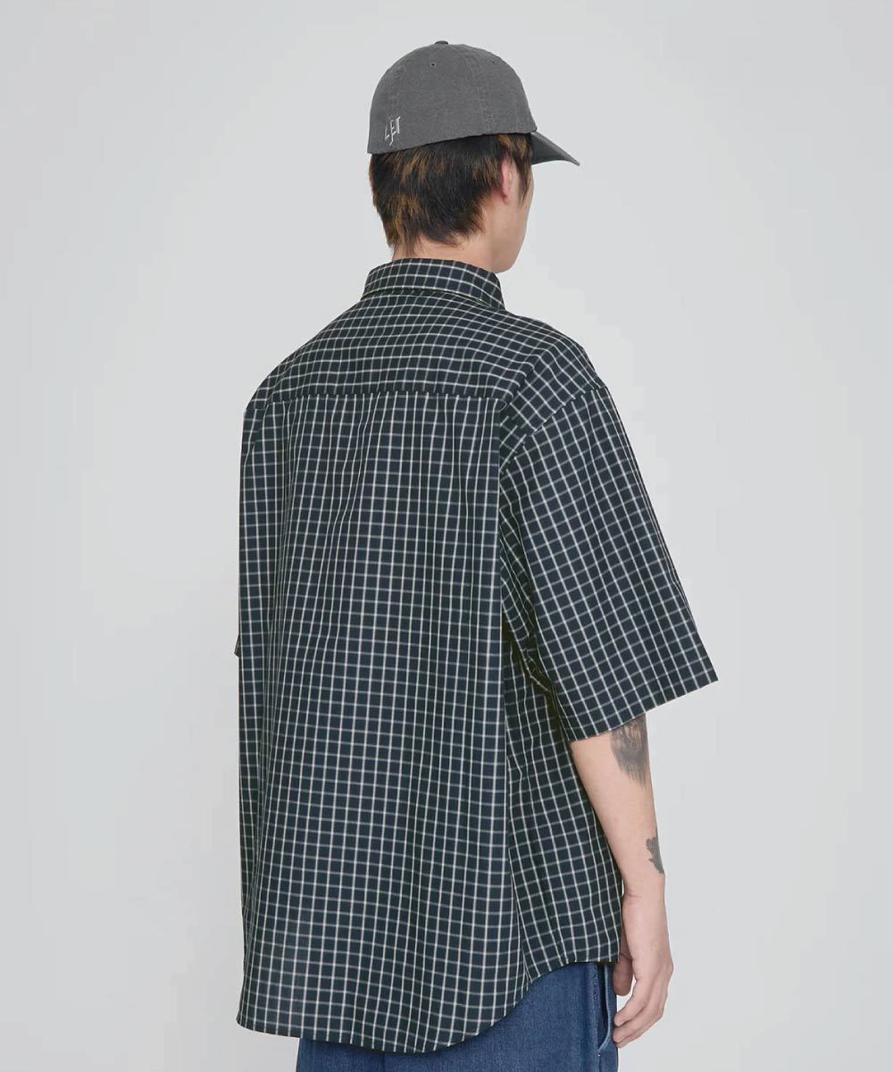 Logo格紋短袖襯衫 SN-Logo Short Sleeve Check Shirt