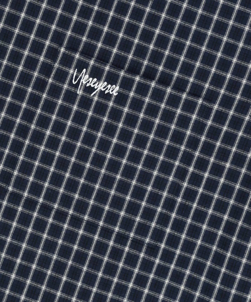 Logo格紋短袖襯衫 SN-Logo Short Sleeve Check Shirt