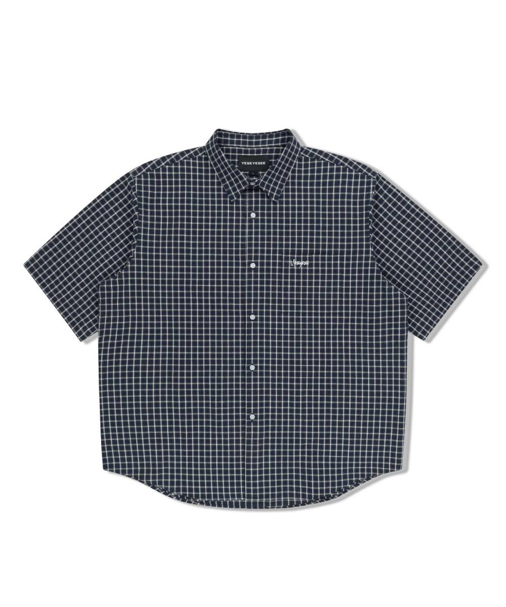 Logo格紋短袖襯衫 SN-Logo Short Sleeve Check Shirt