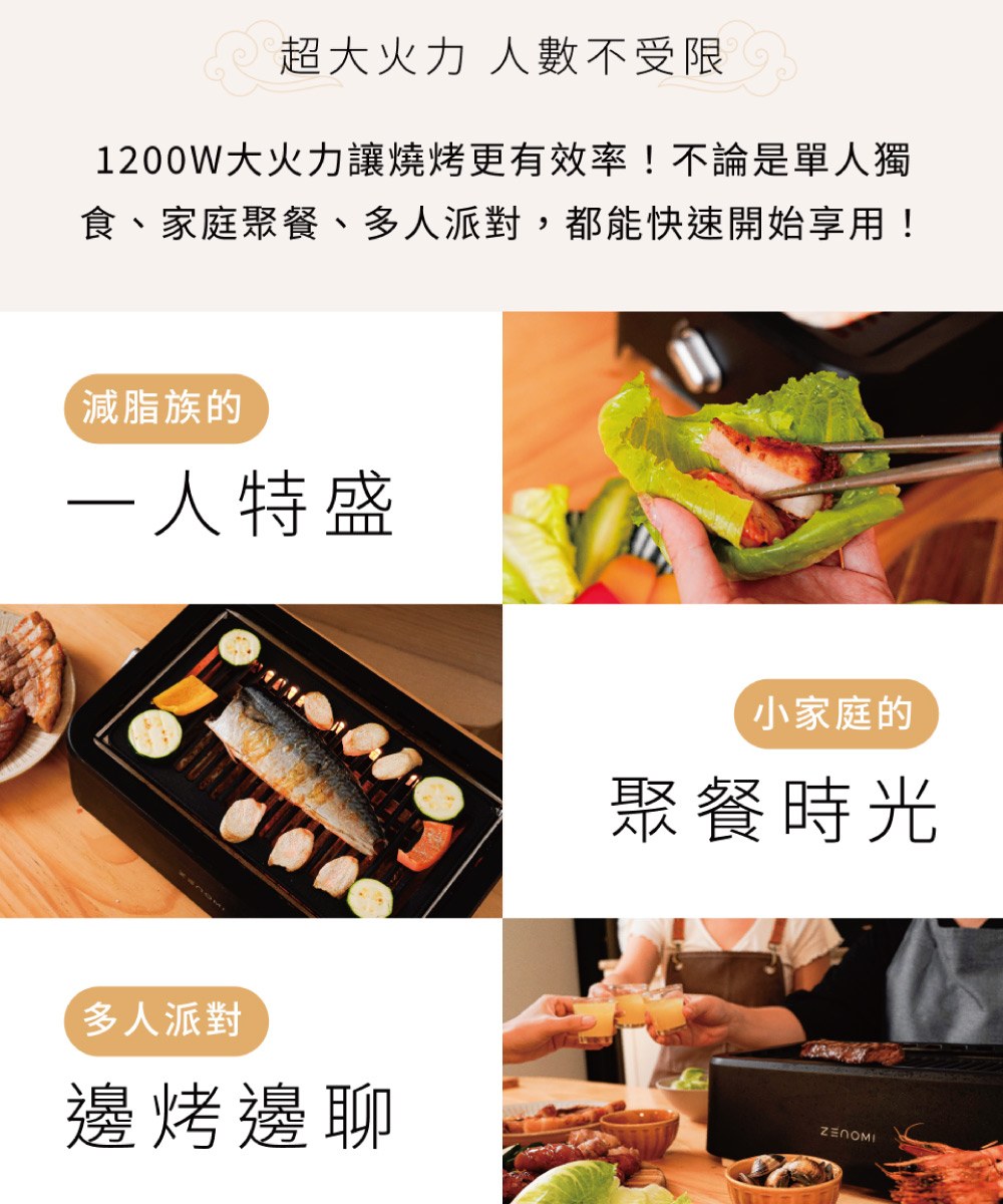 ZENOMI 燒肉碳之郎 遠紅外低煙燒烤盤