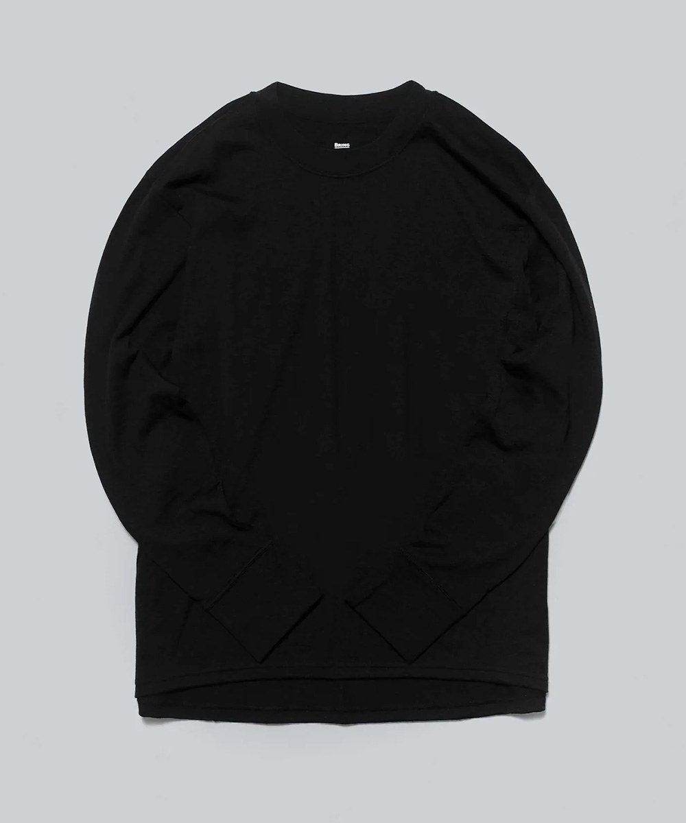 毛混紡機能長袖TEE WUNDERWEAR Mid T-shirt Long sleeve