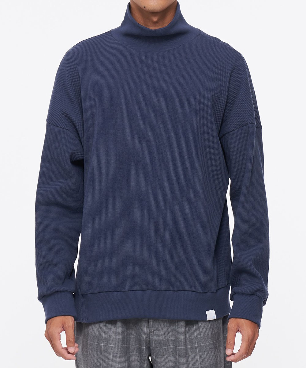 華夫格高領 BIG TEE