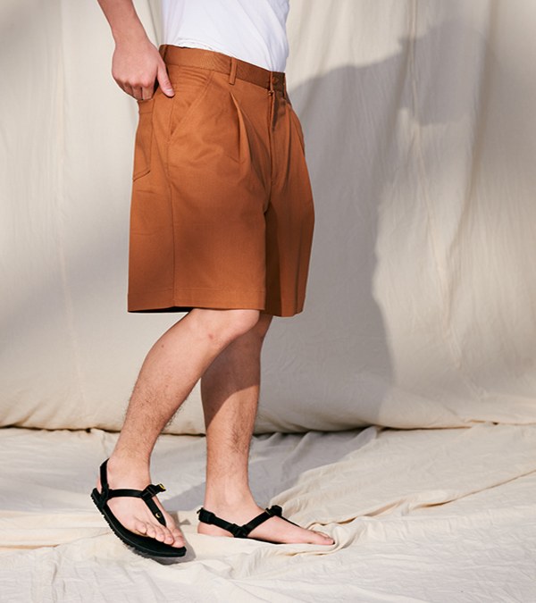 斜紋棉質寬版短褲