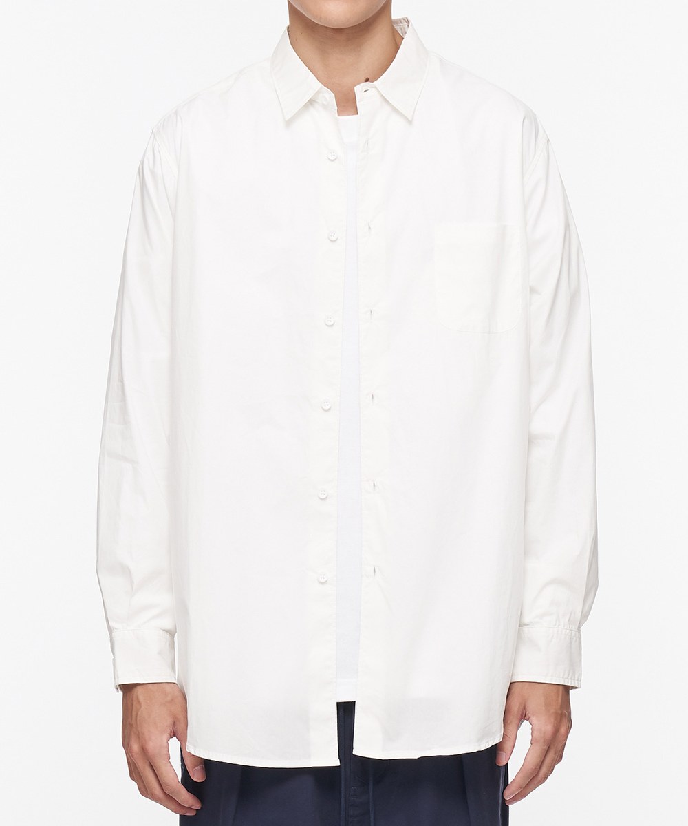 好著-水洗棉質長版襯衫