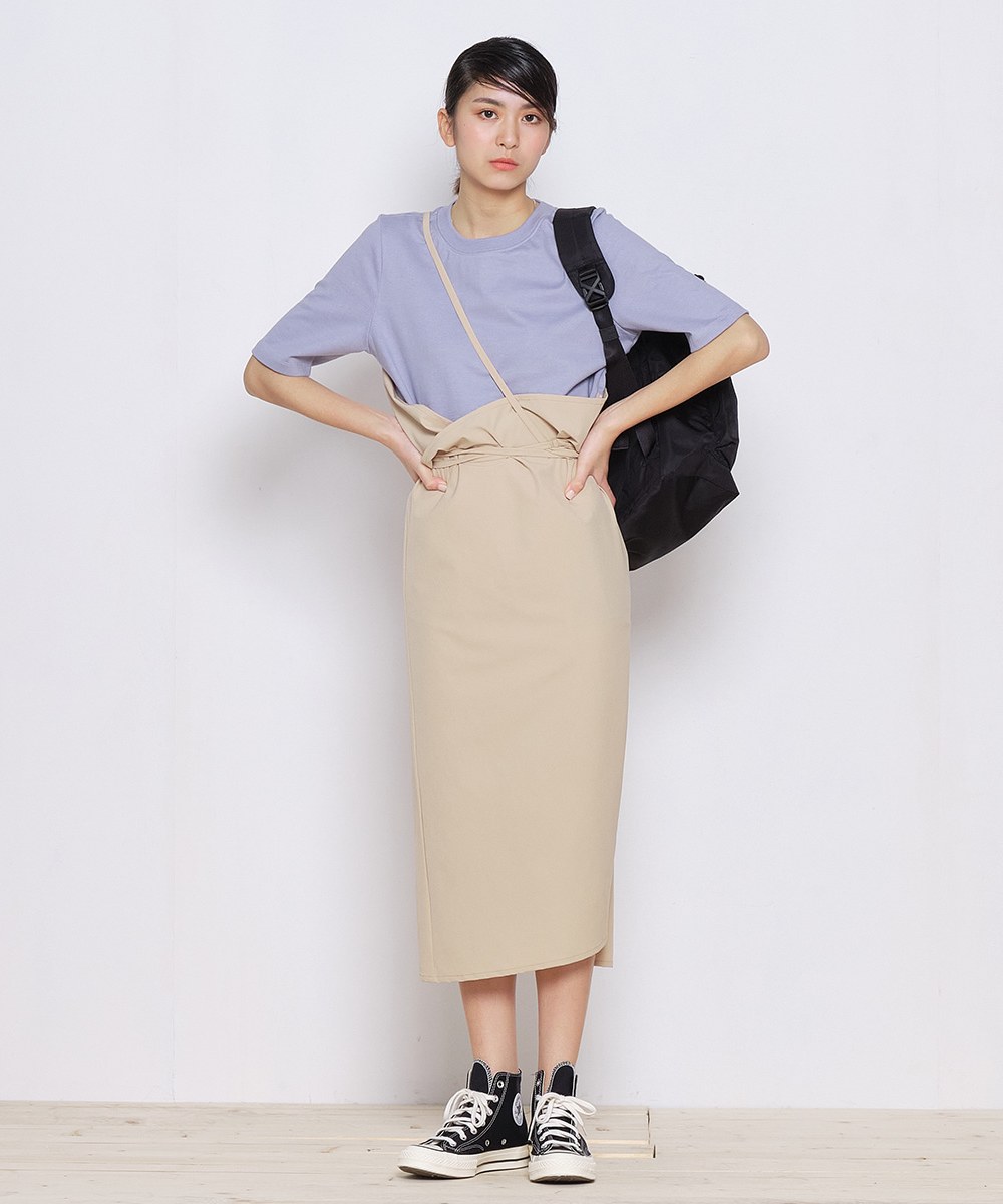 女款吸濕快乾一片式綁帶裙