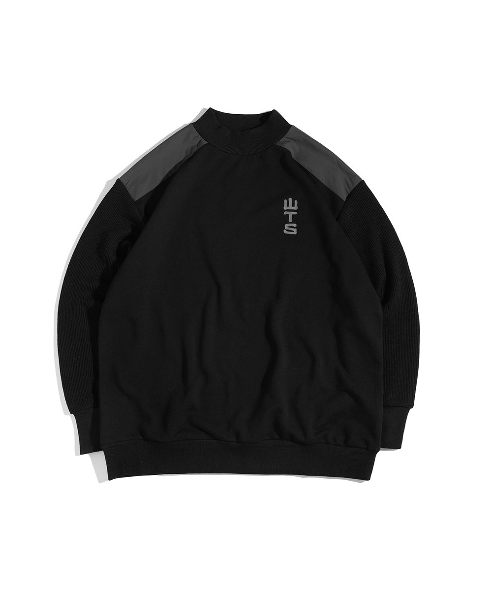 PHANTACi X plain-me WTS 中高領拼接大學Tee