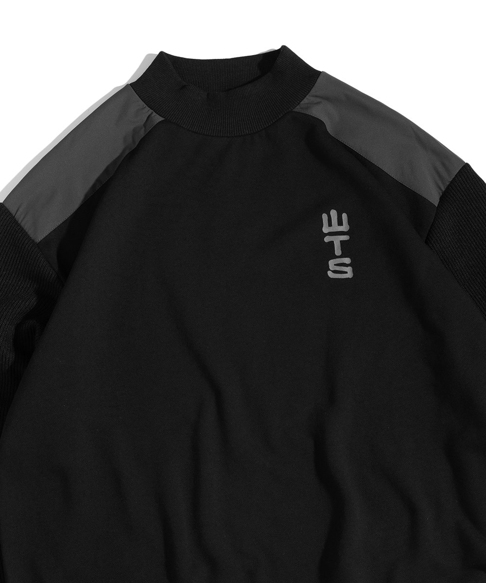 PHANTACi X plain-me WTS 中高領拼接大學Tee
