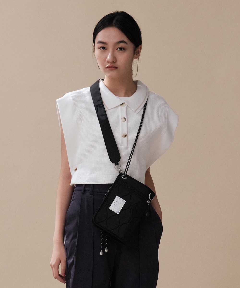 mouggan X plain-me 3WAY鋪棉衍縫腰包