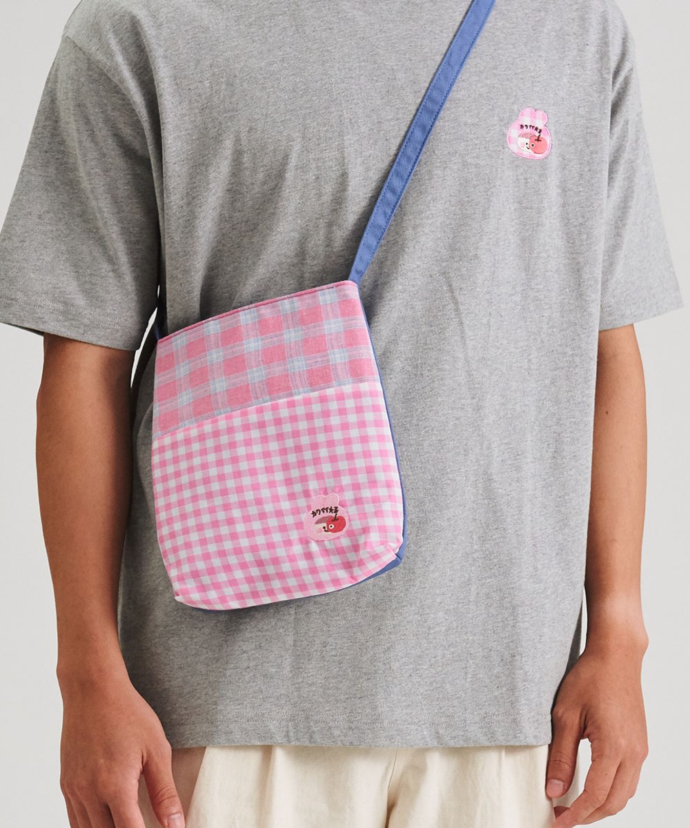 weiweiboy X plain-me 格紋拼接隨身小包