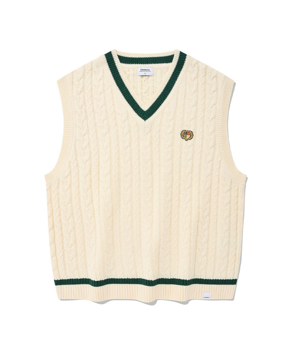 麻花針織背心 CABLE KNIT VEST