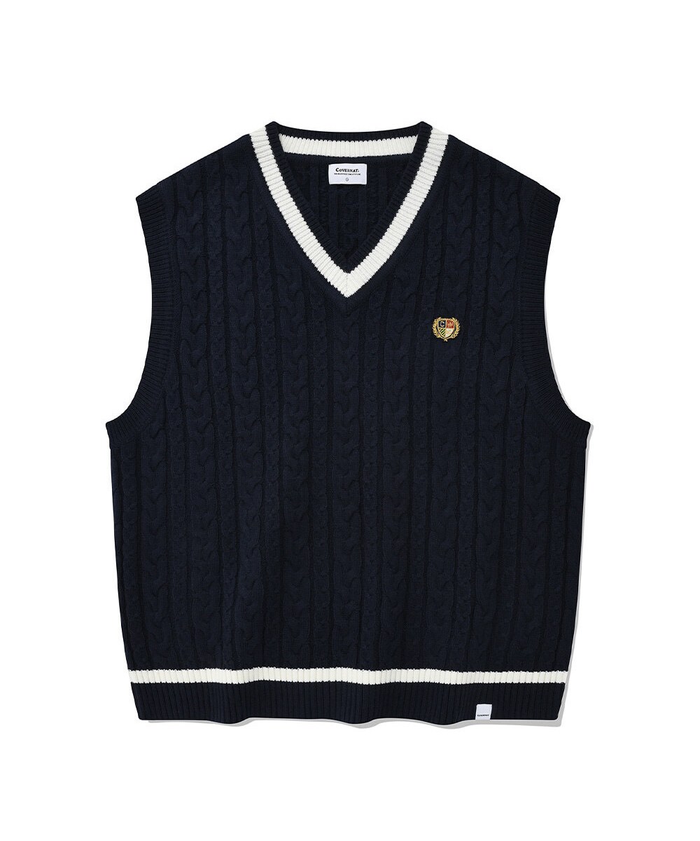 麻花針織背心 CABLE KNIT VEST