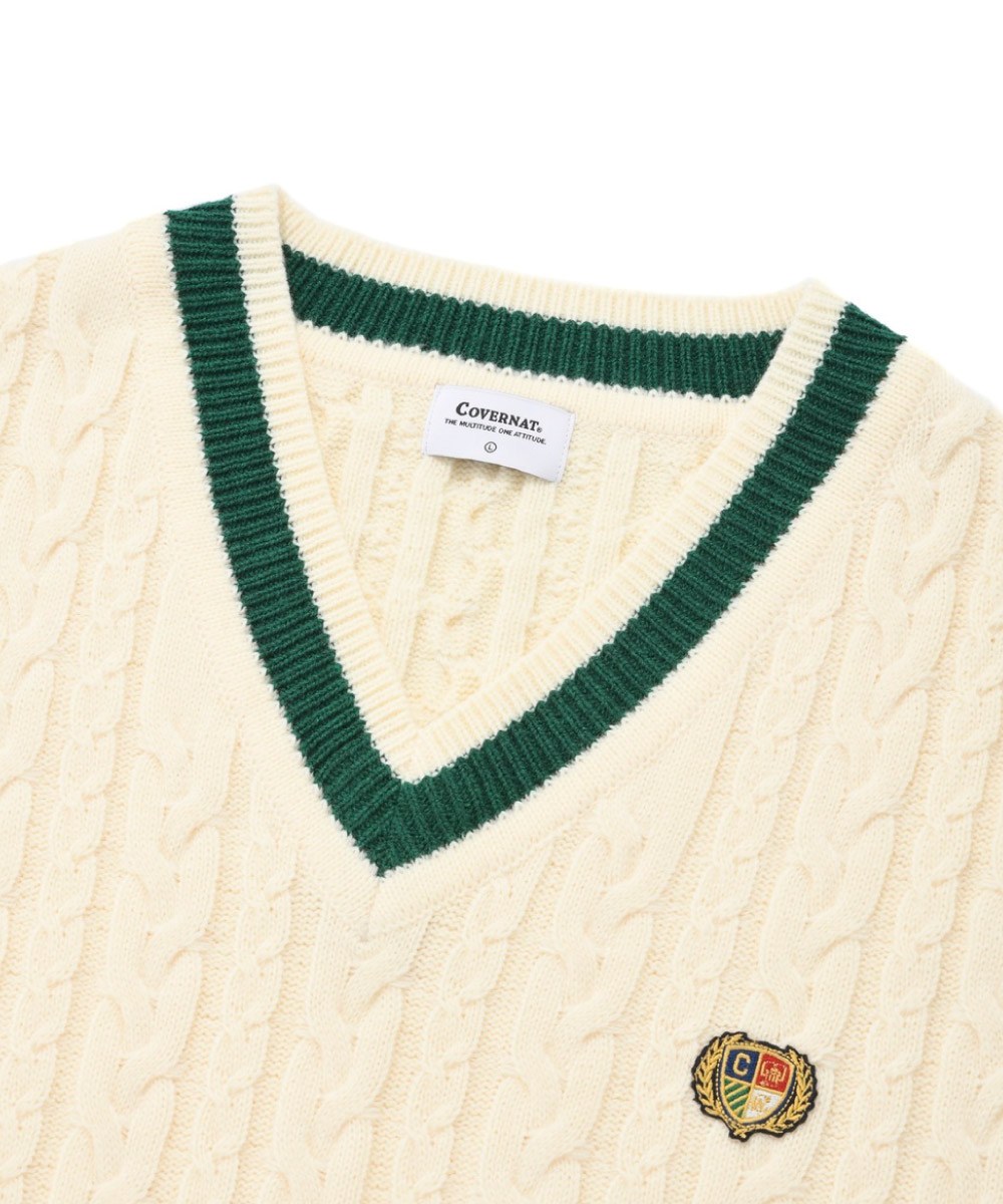 麻花針織背心 CABLE KNIT VEST