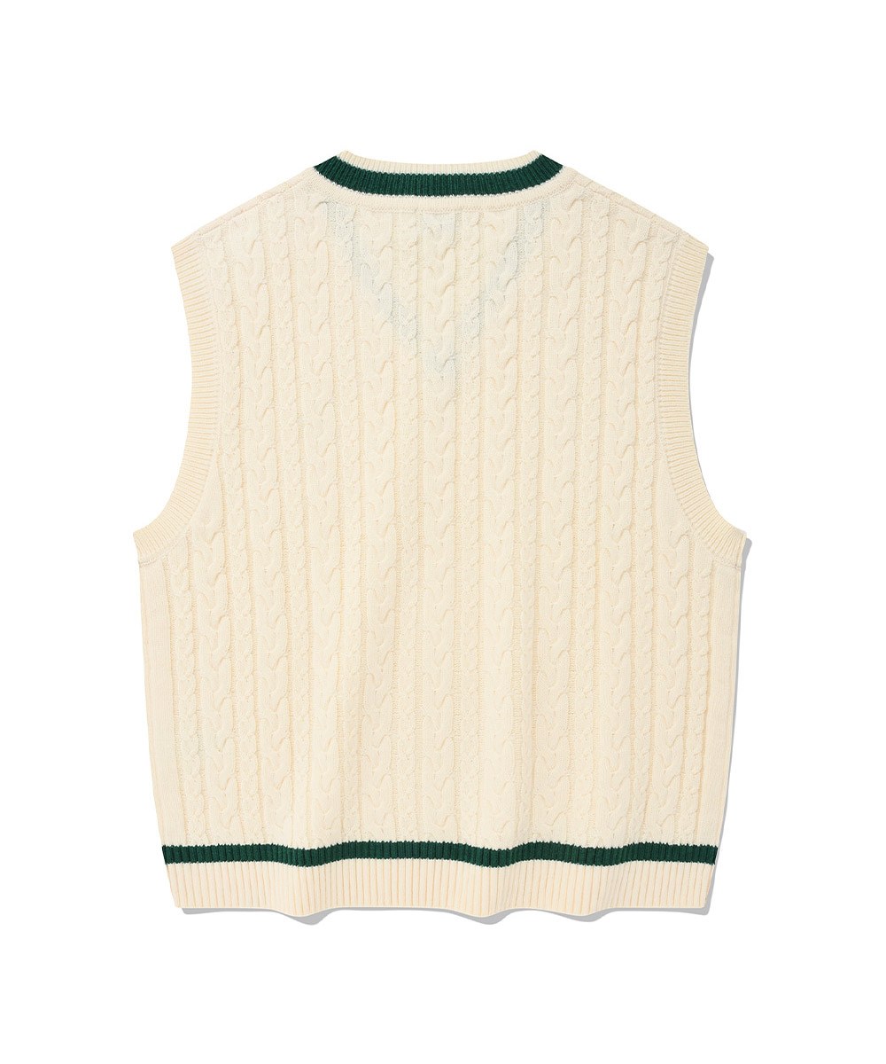 麻花針織背心 CABLE KNIT VEST