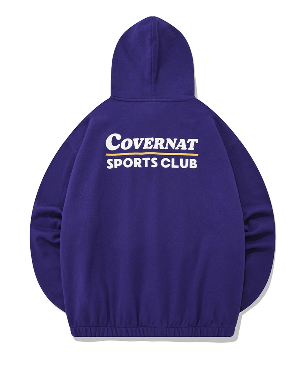 復古運動風帽TEE SPORTS CLUB BUTTON HOODIE